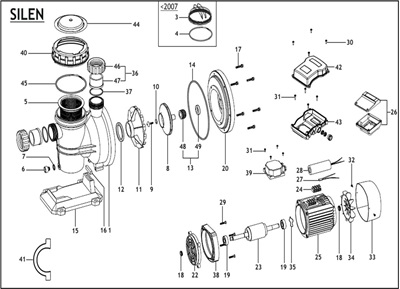 Silen onderdelentekening