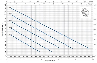 Pedrollo Top 2 met vlotter