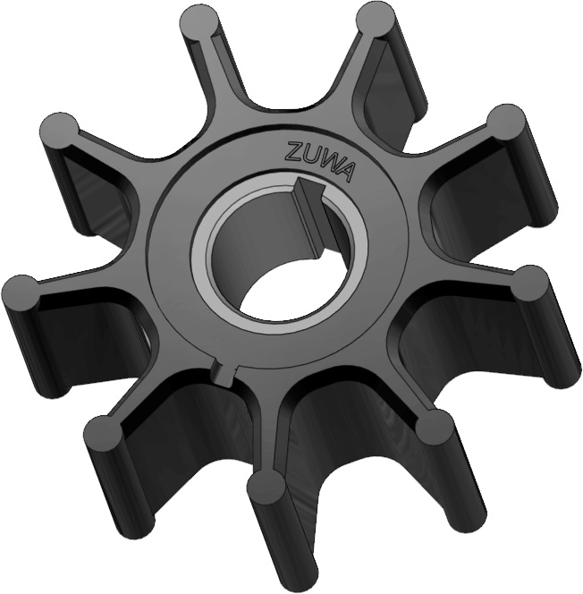 Zuwa impeller NBR type A kunststof asbus