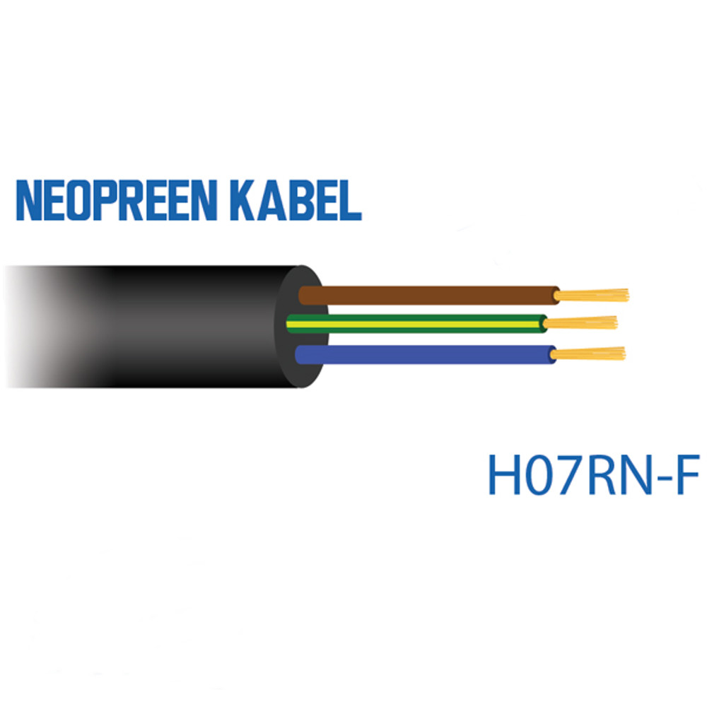 Neopreen kabel H07RN-F - 3x1,5 - 100 meter